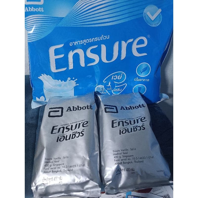 Ensure เอนชัวร์ วานิลลา แบบถุงเติม ร้านเดิม ขายดี มีรีวิว รูปที่ 2