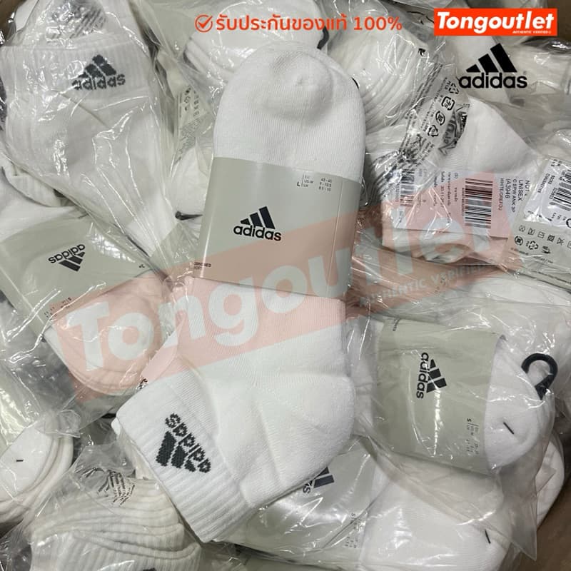 ถุงเท้าข้อสั้น/ครึ่งแข้ง ADIDAS CUSHIONED SPORTSWEAR แพ็ค/3คู่ สินค้าของแท้ ป้ายไทย IA3946 รูปที่ 5