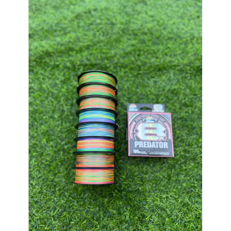 สายพีอี PE ANDAMAN PREDATOR X8 MULTI COLOR BRAI LINE สีรุ้ง ยาว 100 เมตร รูปที่ 2