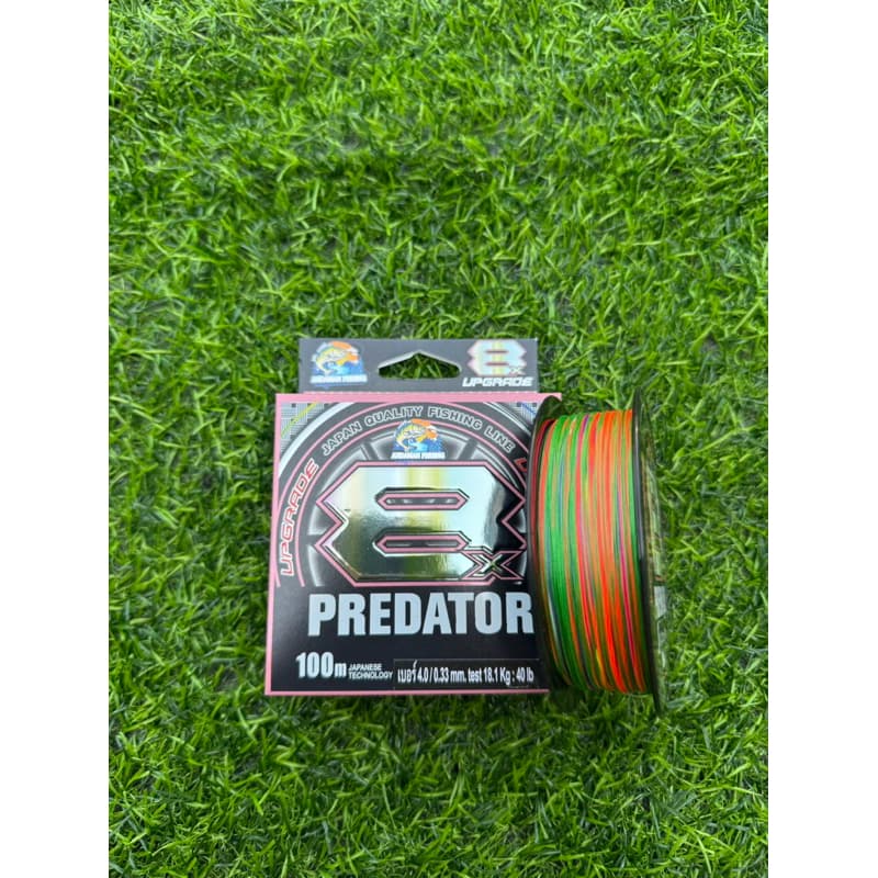 สายพีอี PE ANDAMAN PREDATOR X8 MULTI COLOR BRAI LINE สีรุ้ง ยาว 100 เมตร รูปที่ 9