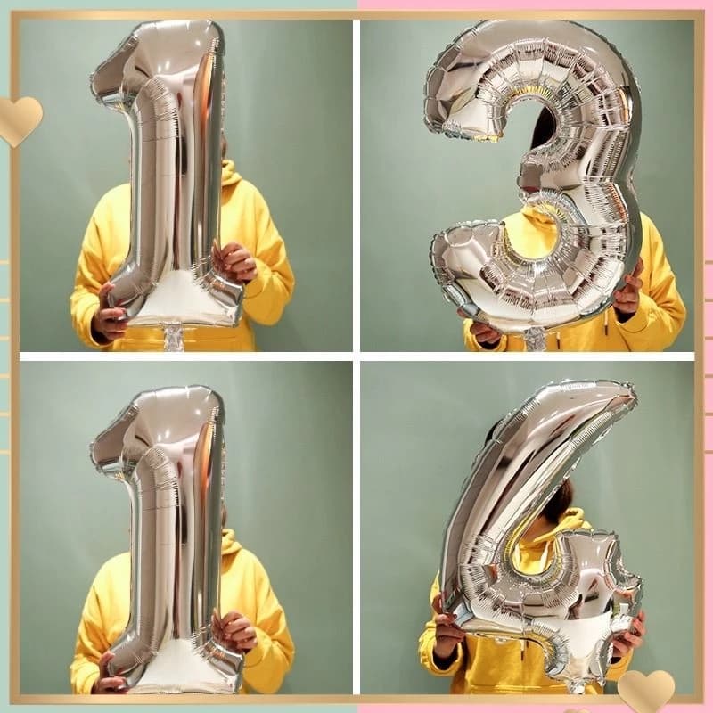 ลูกโป่งวันเกิด ลูกโป่งตัวเลข ขนาดใหญ่ 32 นิ้ว balloon ลูกโป่งฟอยล์ เลข ตัวเลขสำหรับตกแต่งงานปาร์ตี้วันเกิด รูปที่ 1