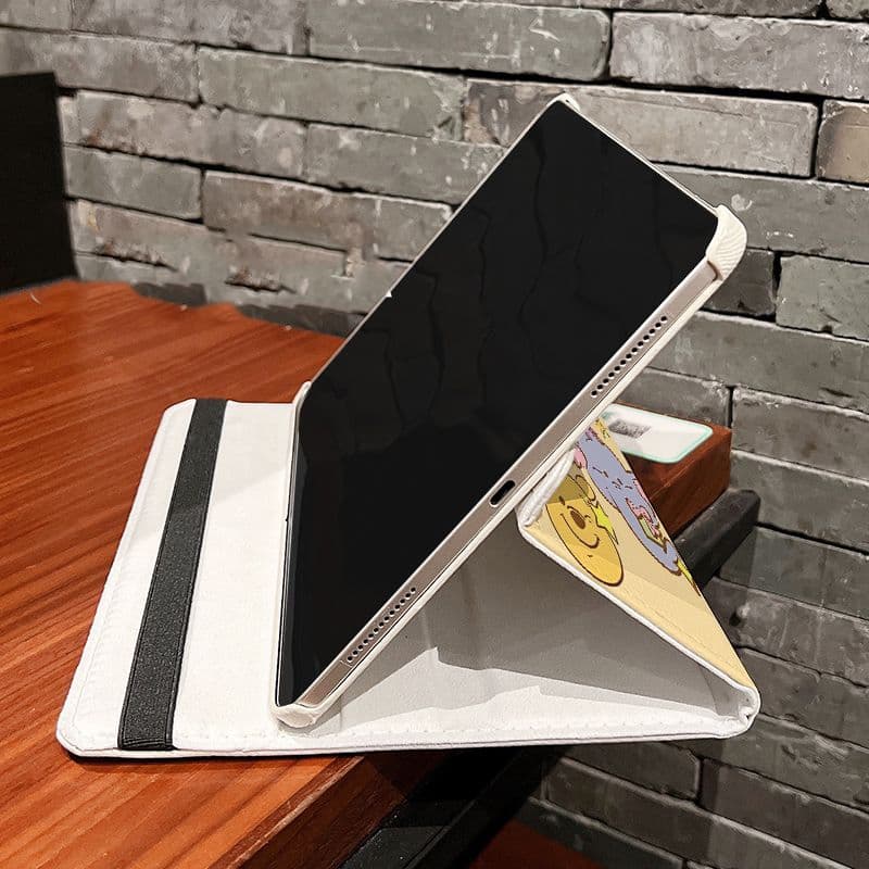 ส่งในพื้นที่เคสป้องกัน iPad หมุนได้ 360° Winnie Pooh เหมาะสำหรับรุ่น gen9 Air4/5 Gen11 Air8 11 รูปที่ 9