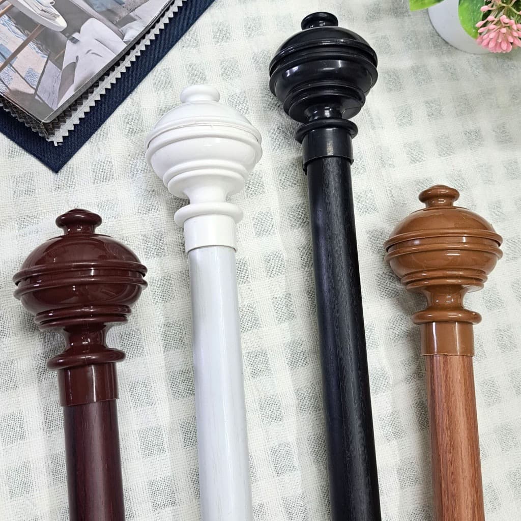 ราวม่านหัวจุกสูง 4 สี สำหรับประตู พร้อมจัดส่ง รูปที่ 1