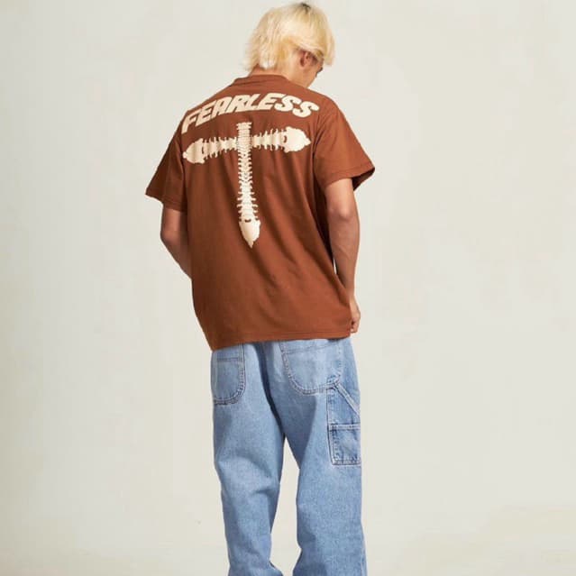 Fearless เสื้อยืดแขนสั้น Bone T-Shirt รูปที่ 6
