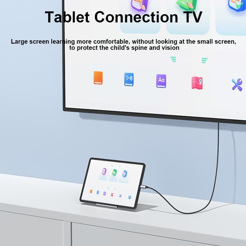 MEEGOO สายเคเบิลเชื่อมต่อ Type C to HDMI 4K 60Hz ความเร็วสูง สำหรับมือถือ แล็ปท็อป แท็บเล็ตพีซี รูปที่ 6