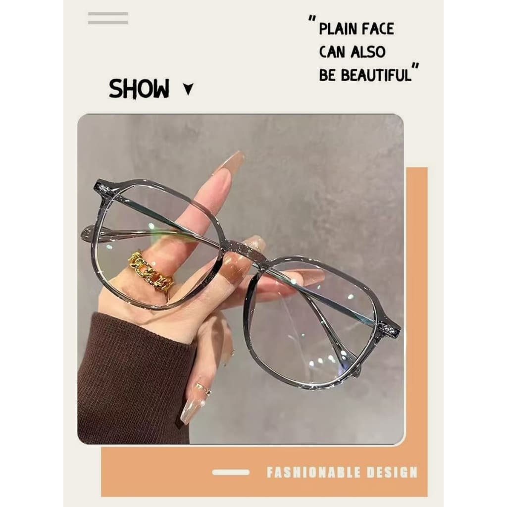 แว่นตาแฟชั่น ยตาสั้นเลนส์ออโต้ กรองแสงสีฟ้า ออกแดดเปลี่ยนสี แว่นกรองแสงแท Unisex Super Auto Lens กันUV99% มี3สีให้เลือก รูปที่ 4