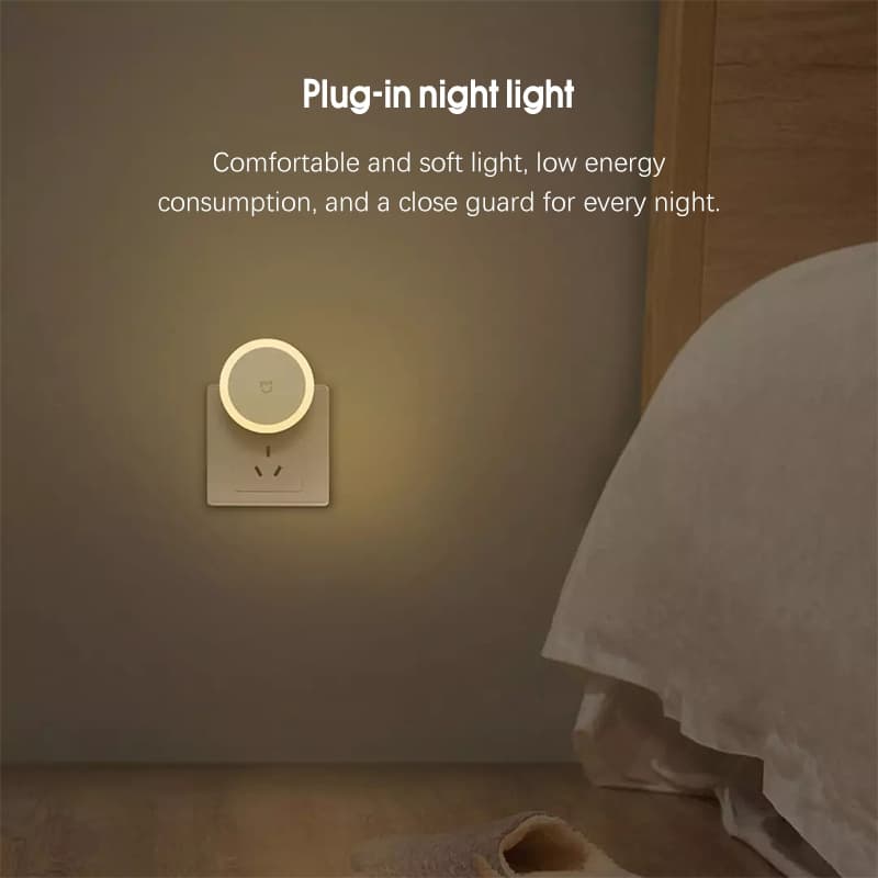 Mijia Plug-In Night Light โคมไฟกลางคืน ไฟกลางคืนเซ็นเซอร์ ประหยัดพลังงาน ไฟสำหรับกลางคืน ไฟติดห้อง รูปที่ 6