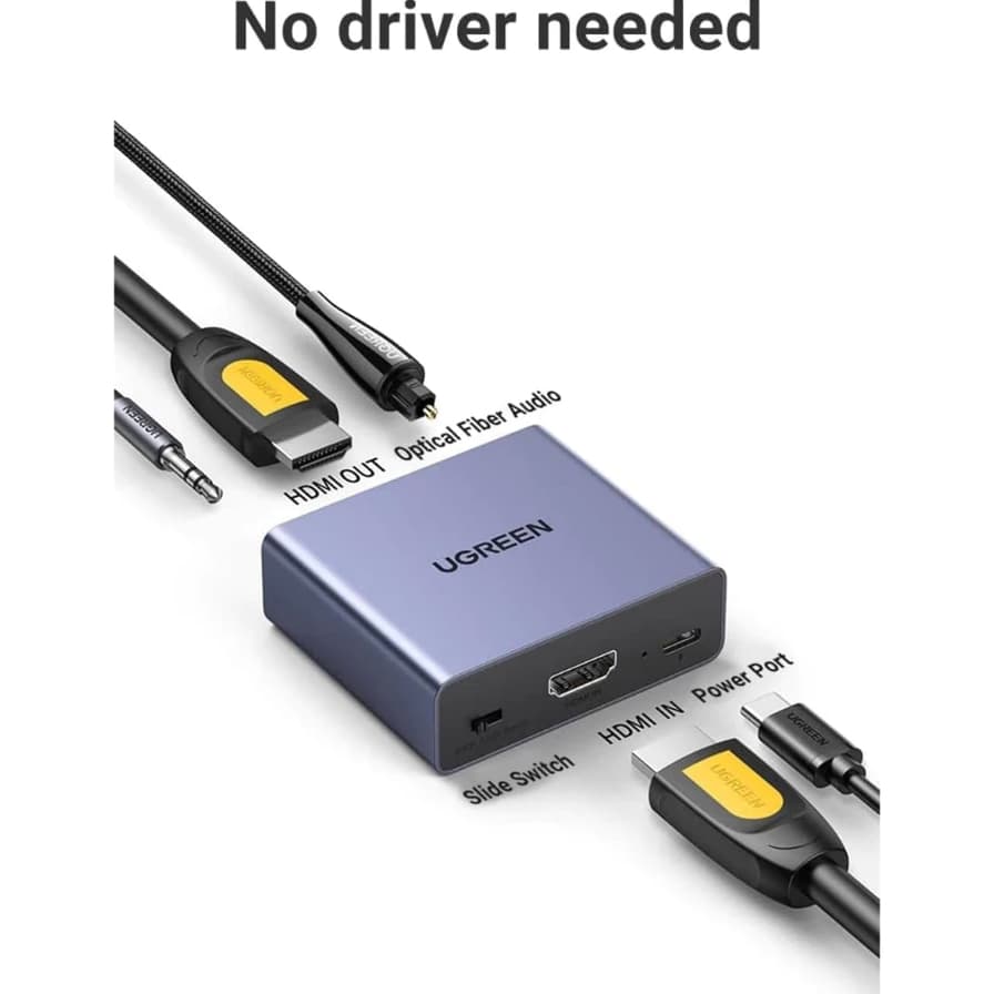 UGREEN รุ่น 60649 HDMI Audio Splitter อุปกรณ์แยกสัญญาณเสียงจาก HDMI to Digital Optical Audio รูปที่ 3