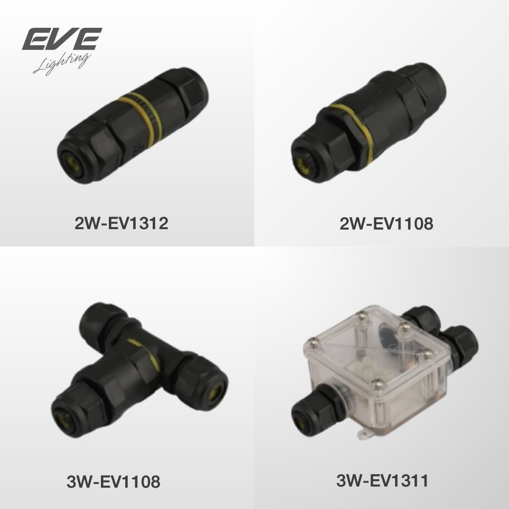 EVE กล่องต่อไฟกันน้ำ และ ข้อต่อสายไฟกันน้ำ มาตรฐาน IP68 กันน้ำกันฝน แบบกล่องไฟสายไฟสูงสุด 4-16 สาย รูปที่ 3