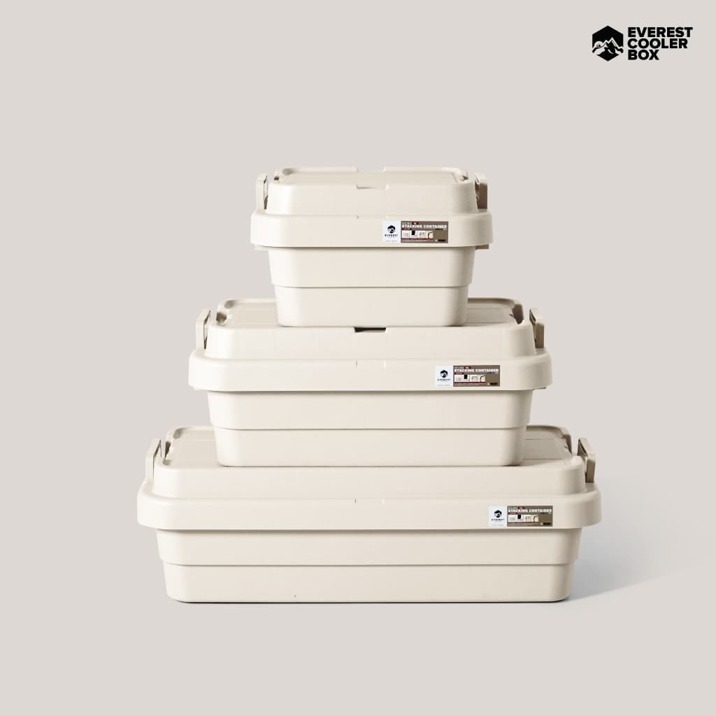 ถูกที่สุด!! รุ่นใหม่ !! ลังเก็บของ STACKING CONTAINER ลังแคมป์ปิ้ง ขนาด 18,30,40 ลิตร Camping Box รูปที่ 2