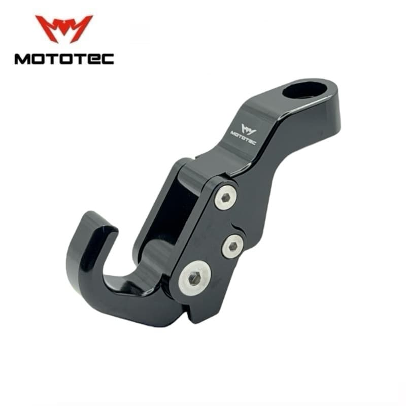 MOTOTEC MT-HO02 ตะขอเเขวนของแบบติดรูกระจก สำหรับมอเตอร์ไซด์ ตะขอแขวนหมวกกันน๊อค วัสดุอลูมิเนียม รูปที่ 2
