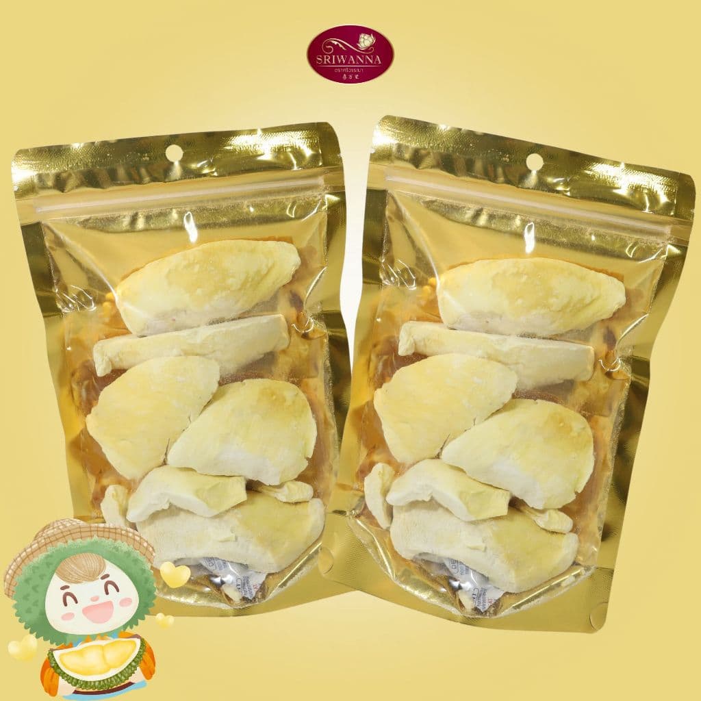 ศรีวรรณา ทุเรียนพรีเมี่ยมอบกรอบ 100 กรัม ซื้อ 3 แถม 1 รูปที่ 3