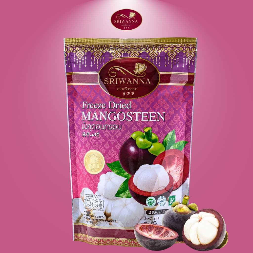 ศรีวรรณา มังคุดอบกรอบ 220g Freeze Dried Mangoteen รูปที่ 1