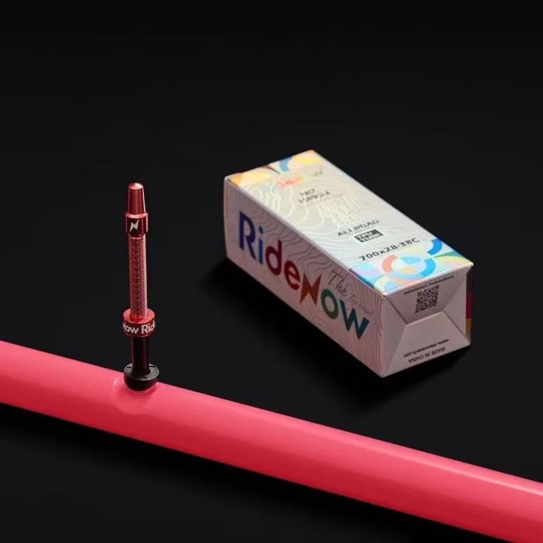 ยางในจักรยานเสือหมอบ ยางในเบา RIDENOW 2024 วาล์วคอมโพสิตTPU+โลหะ 65mm , 85mm 700x18-32C รูปที่ 6