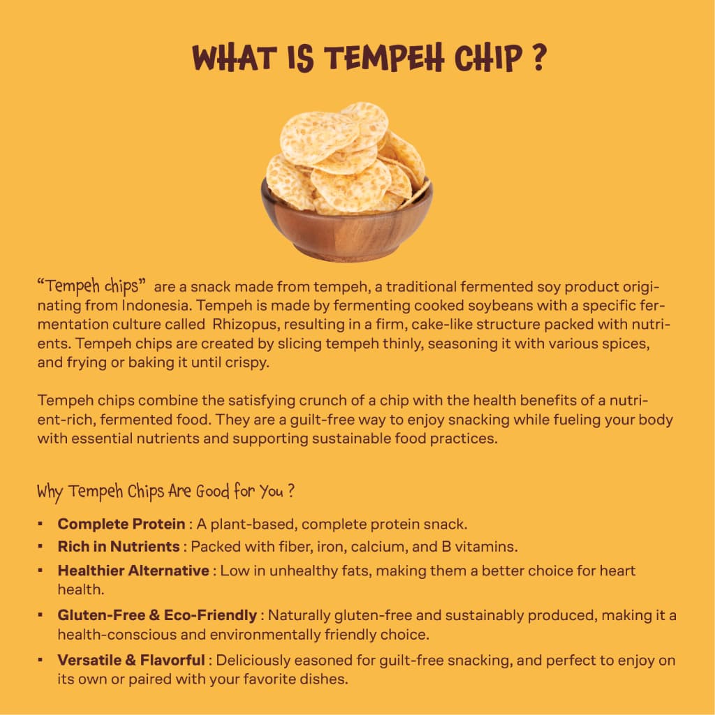 แคร็กเคิลส์ เทมเป้แผ่นกรอบ รสเชดดาร์ชีส 50 กรัม (Krackles! Tempeh Chips Cheddar Cheese Flavor 50g) รูปที่ 6