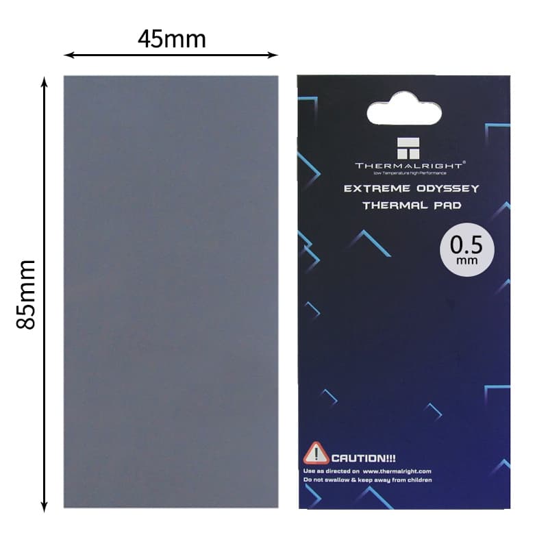 Heatsink Cooling Thermal Pad CPU GPU ซิลิโคนแผ่นระบายความร้อน 12.8W/MK 85MM x45MM รูปที่ 3