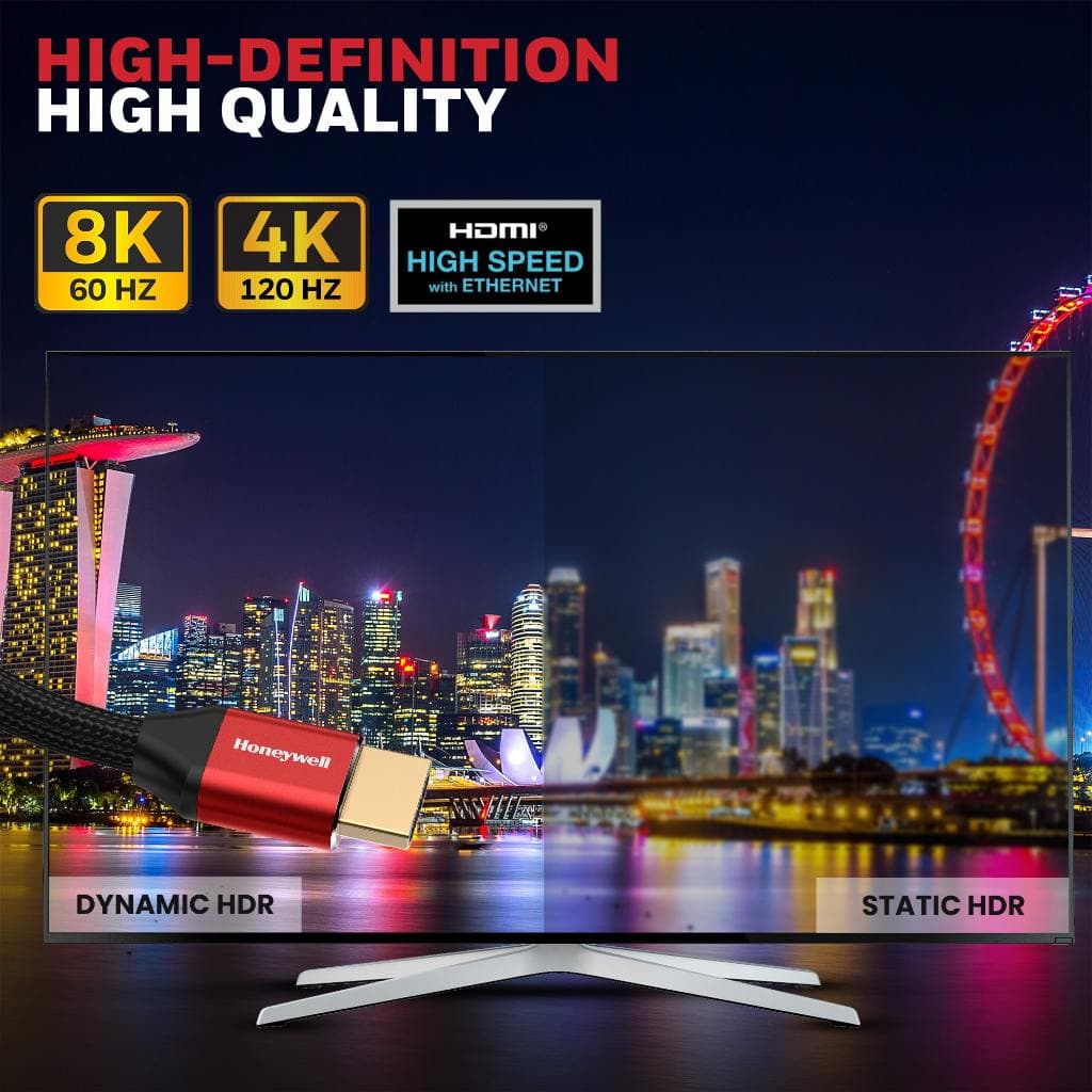 Honeywell HDMI with Ethernet - 2.1 Compliant 48 Gbps 3D / 4K x 2K / 8K @ 60Hz สาย ยาว 1 2 3 5 เมตร รูปที่ 6