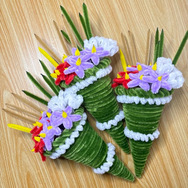 💐กรวยดอกไม้ไหว้ครู 💐ให้คุณครู