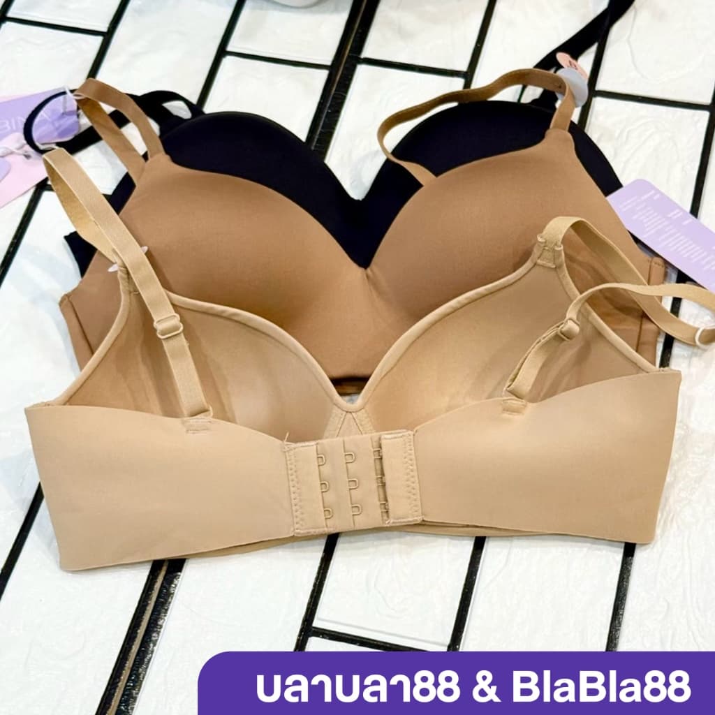 Sabina Pretty Perfect ซาบีน่า เสื้อชั้นในไร้โครง ไม่ดันทรง ฟองนม 0% Seamless Fit ไร้ตะเข็บเย็บ เบาสบาย รหัส SBXU8201 รูปที่ 8