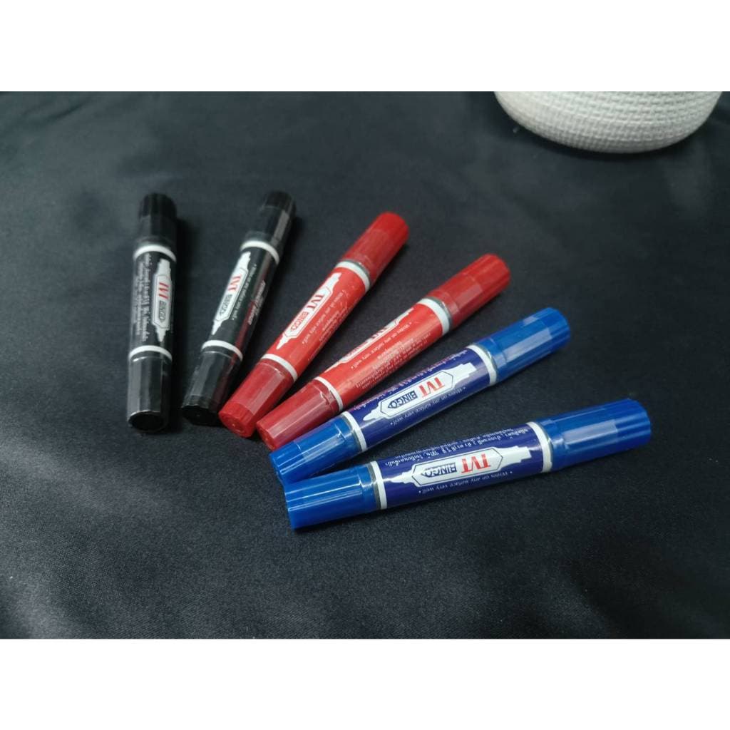 ปากกาเคมี TVT แบบ 2 หัว | สีคม กลิ่นไม่ฉุน | 1 ด้าม รูปที่ 2