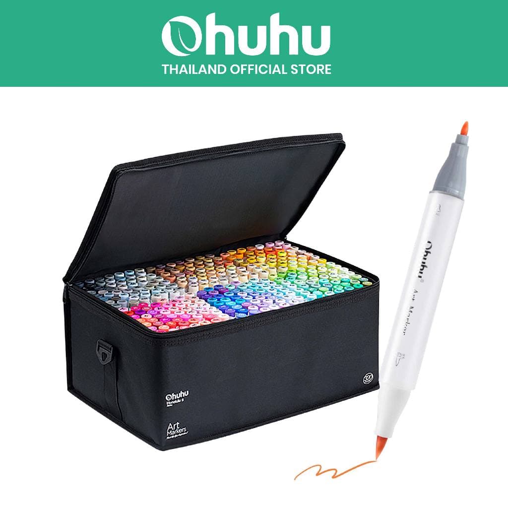 FOLIO ART : ปากกามาร์คเกอร์ Ohuhu เซต Vibrant 320 สี Honolulu B Series : 90468 รูปที่ 1