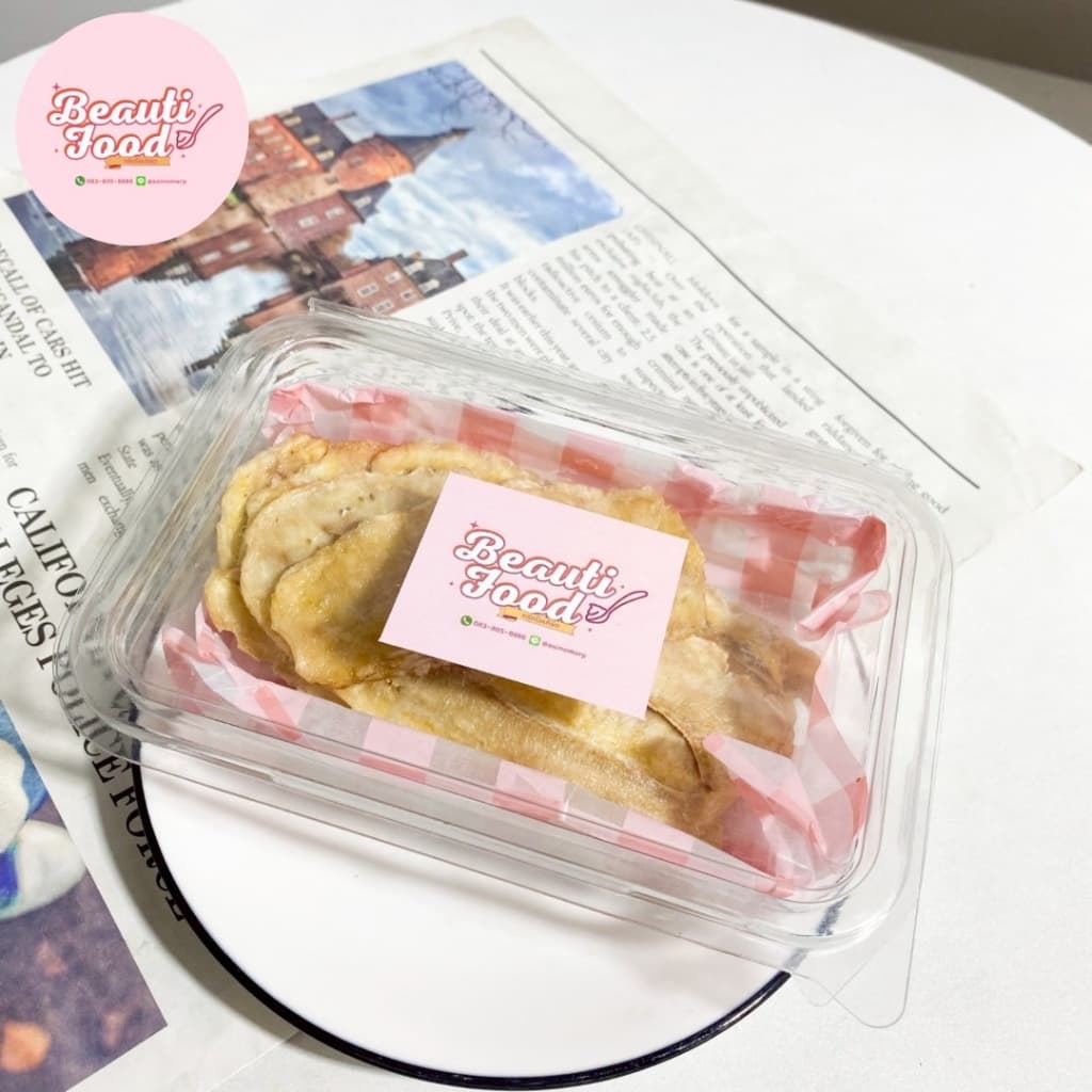 กล้วยหนึบแบบแผ่น 200 g. ขนมสุขภาพ ไม่มีแป้ง-น้ำตาล หนึบหนับ เคี้ยวเพลิน รูปที่ 4