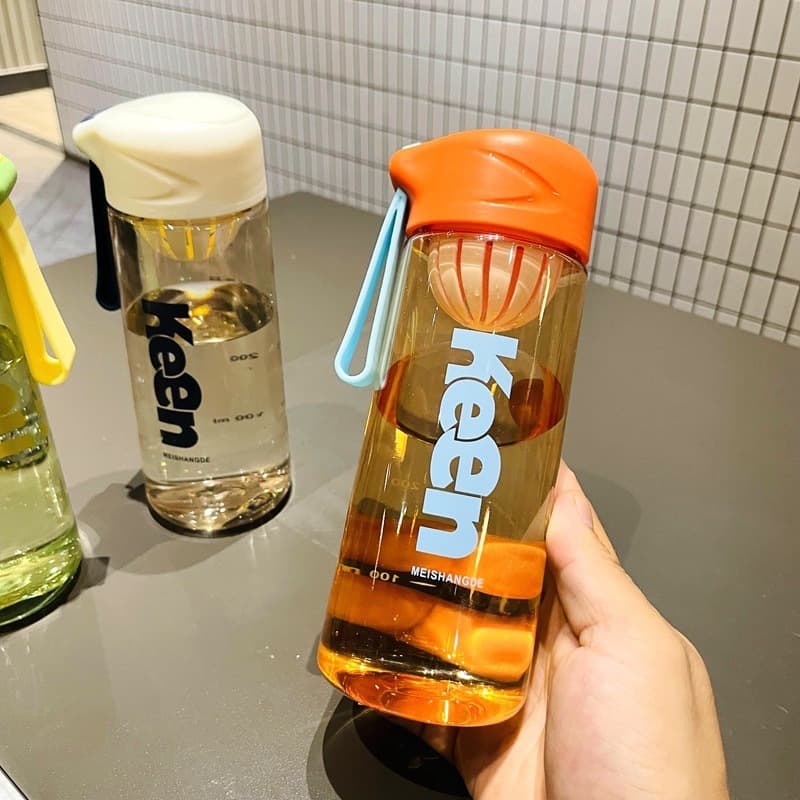 YH ขวดน้ำ กระบอกน้ำพลาสติก ขนาด 550 ML ขวดน้ำ Keen บอกปริมาณ พลาสติกดี ขนาดพกพา A364 รูปที่ 4