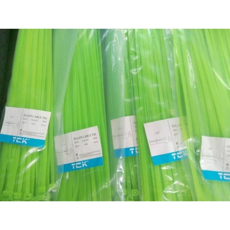 เคเบิ้ลไทร์ 12นิ้ว สี​ขาว​สีดำ สายรัดพลาสติก cabletie ถุงละ100เส้น รูปที่ 5