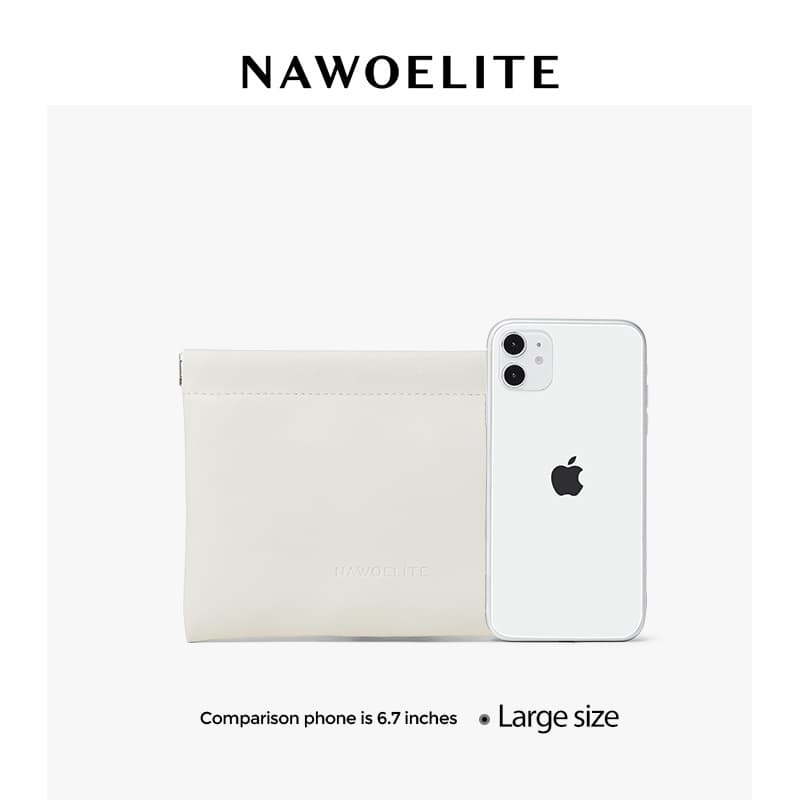 NAWOELITE Women's Wallets กระเป๋าใส่เหรียญ/บัตรการ์ด มินิมอล ขนาดพกพา Lucia Mini Pouch card wallet 5 สีให้เลือก รูปที่ 7