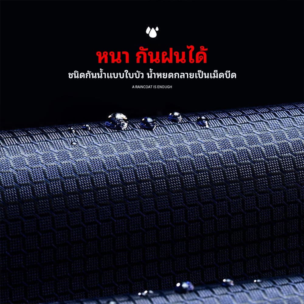 ชุดกันฝน เสื้อกันฝนมอเตอร์ไซค์ ชุดกันฝนผู้ใหญ่ แฟชั่นกันน้ำกันฝน วัสดุคุณภาพดี มีฮู้ด มี 2 สีให้เลือก รูปที่ 4