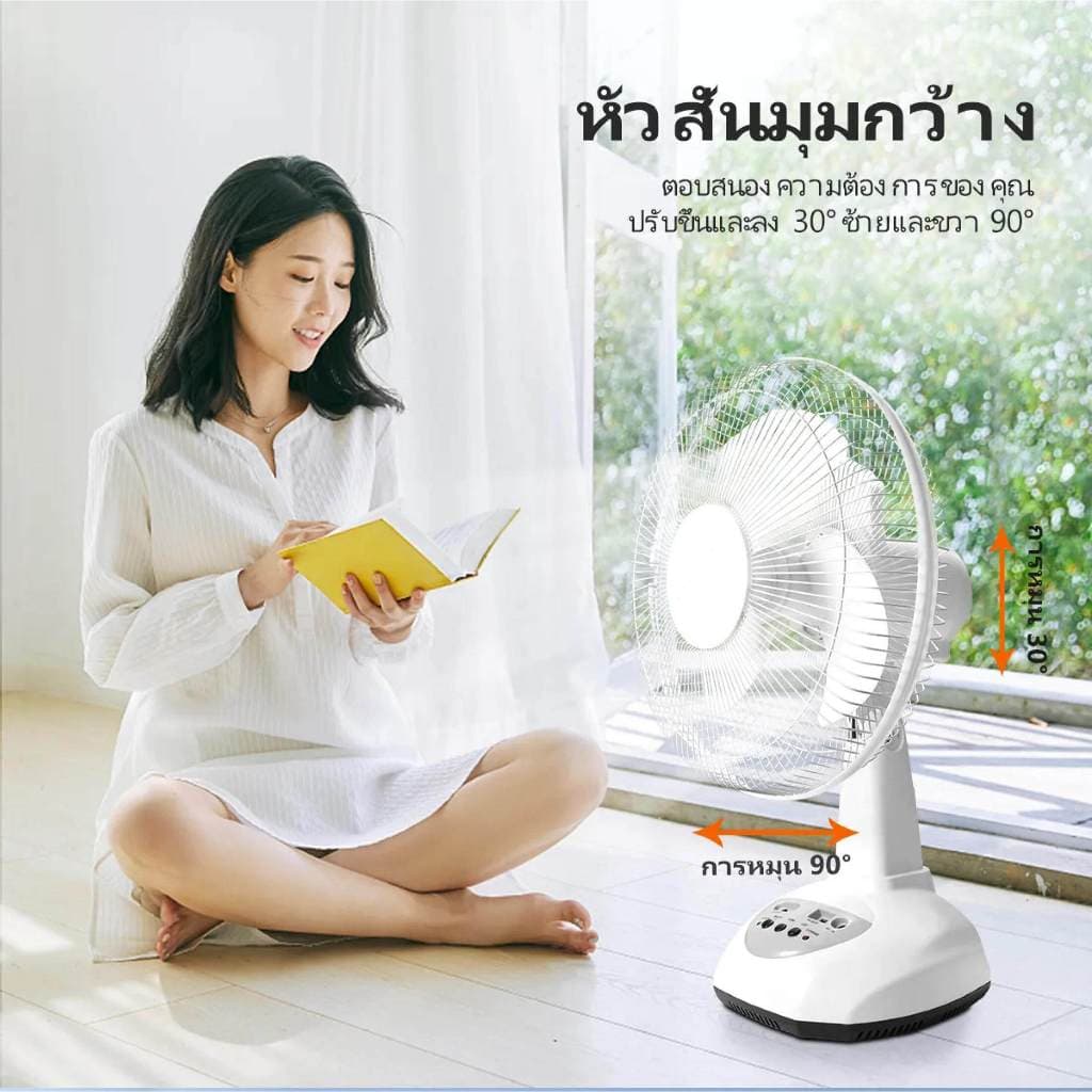 พัดลมโซล่าเซลล์ พัดลมโซล่าเซล พัดลมตั้งโต๊ะ พัดลมตั้งพื้น solar fan 18 นิ้ว หลอด หลอด โซล่าเซลล์ พัดลม พัดลมอัจฉริยะ แถม รูปที่ 4