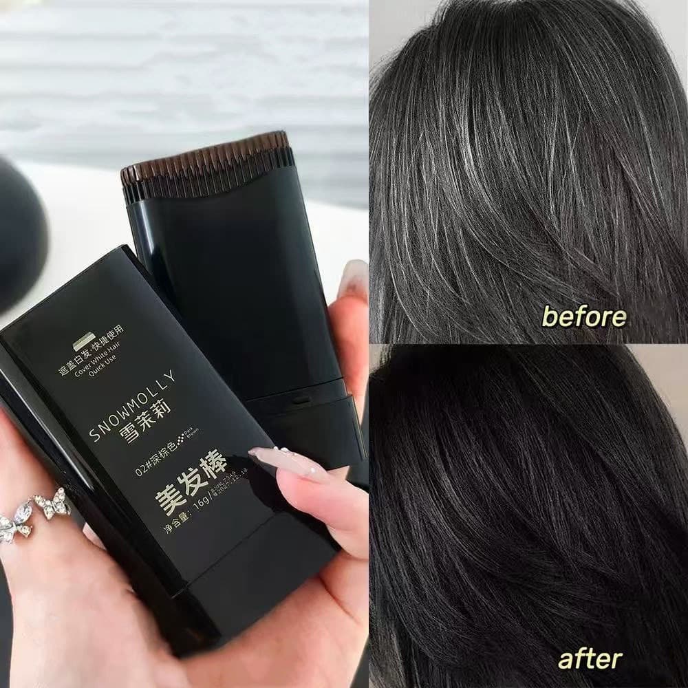 บาล์มปิดผมขาว Snowmolly Hair Cushion คุชชั่นปิดผมบาง ปิดเหม่ง กันน้ำ กันเหงื่อ รูปที่ 1