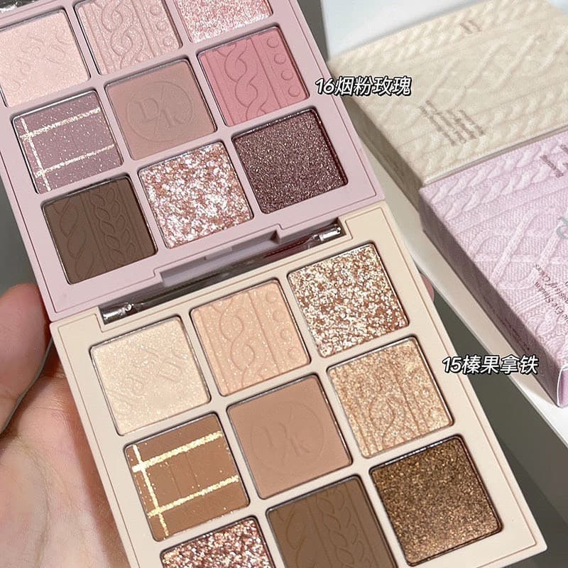 N327 Dikalu พาเลทอายแชโดว์ ชิมเมอร์ เนื้อแมตต์ เนื้อใยไหม สีสวย กันน้ํา ติดทนนาน 9 สี รูปที่ 1