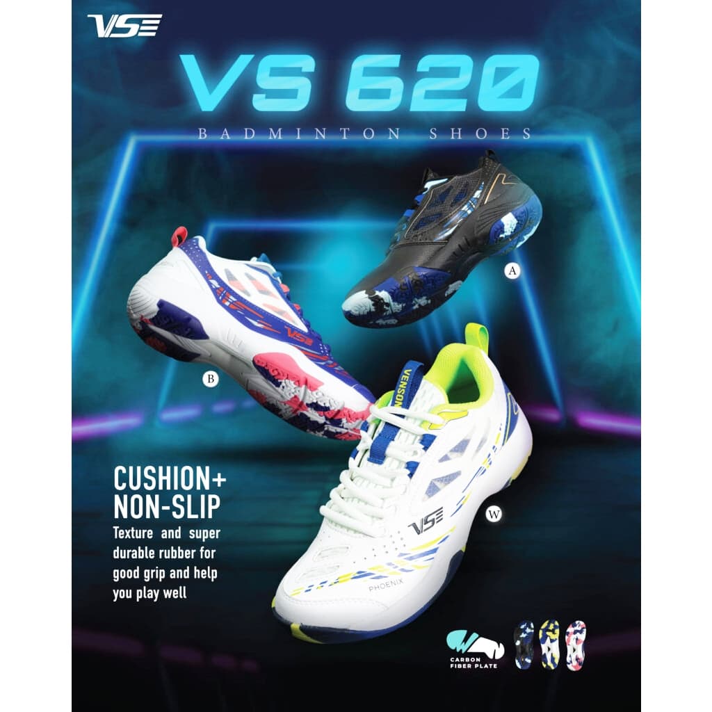 รองเท้าแบดมินตัน VS รุ่น VS620 Phoenix ใส่สบาย ซัพพอร์ทเยี่ยม Badminton Shoes รูปที่ 1