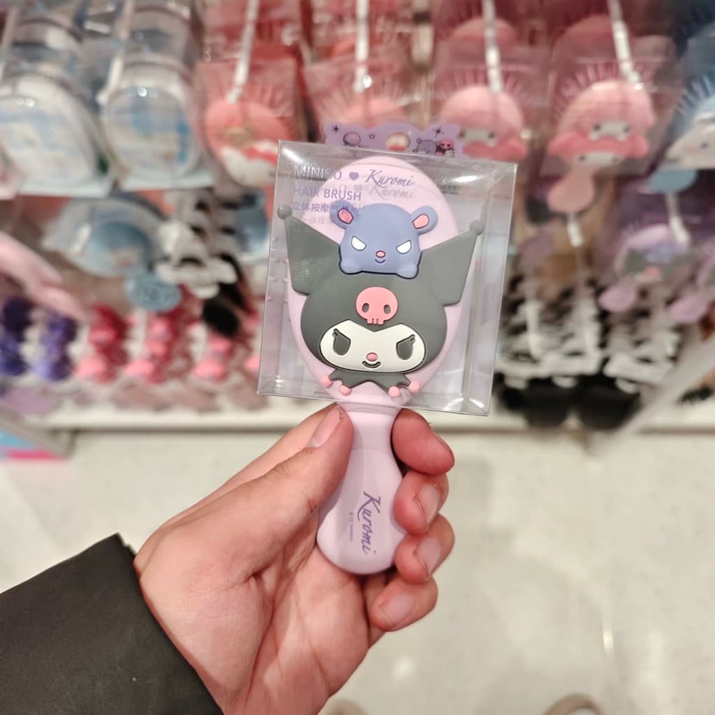 / แปรงผม หวีผม Sanrio x Miniso ลิขสิทธิ์แท้ My Melody Kuromi Cinnamon Roll รูปที่ 4