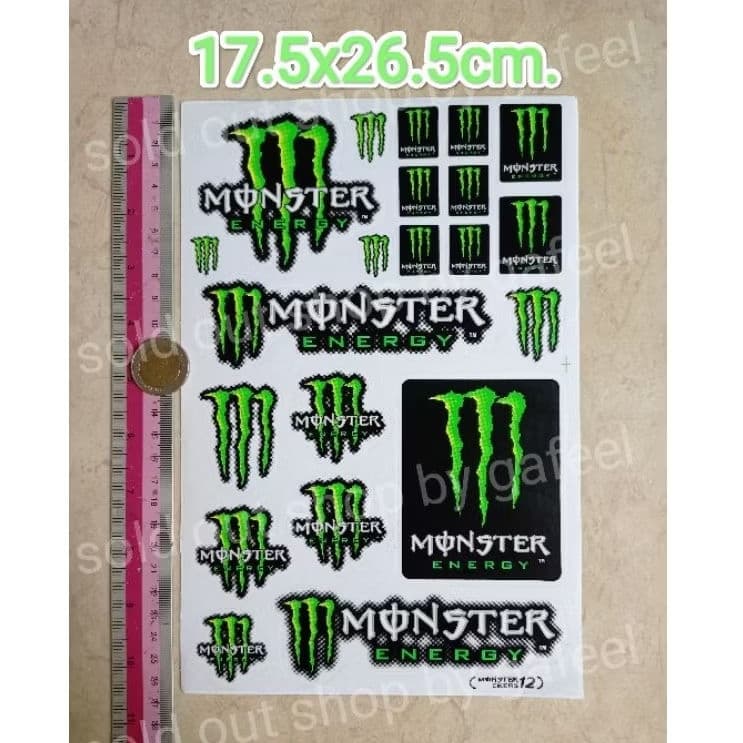 1แผ่น สติ๊กเกอร์แต่งรถ 7"x10.5"นิ้ว ติดรถ มอเตอร์ไซด์ รถยนต์ รูปที่ 8