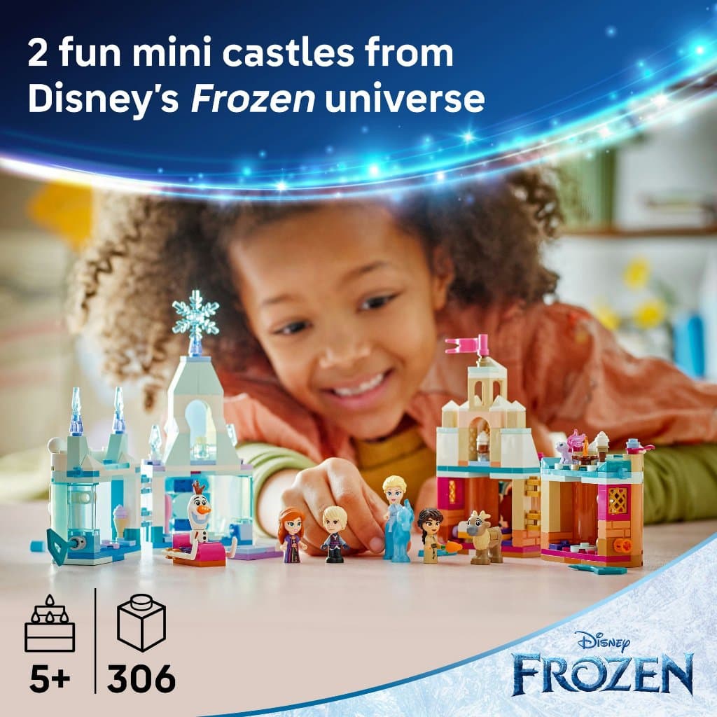 *Exclusive* LEGO Disney Princess 43278 Mini Arendelle Castle & Elsa's Ice Palace , Building Blocks, Kids Toy รูปที่ 3