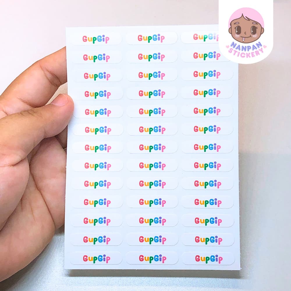 สติ๊กเกอร์ชื่อติดดินสอปากกา มีสีให้เลือก ติดของใช้ชิ้นเล็ก ติดของชำร่วย รูปที่ 6