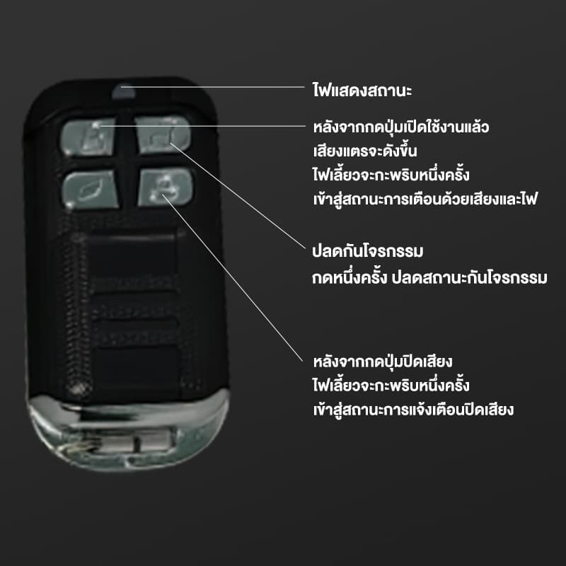 สัญญาณกันขโมย มอเตอร์ไซค์ ใส่ได้ทุกรุ่น สตาร์ทด้วยรีโมท ดับเครื่องด้วยรีโมท สัญญาณกันขโมยมอเตอร์ไซค์ รูปที่ 9