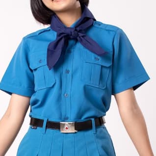 เสื้อยุวกาชาด เฉพาะเสื้อ ราคาพิเศษ!!! สีฟ้า ชัยพฤกษ์ KGM Uniform รูปที่ 1