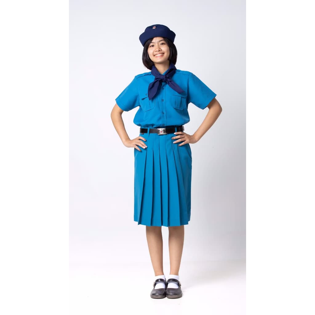 เสื้อยุวกาชาด เฉพาะเสื้อ ราคาพิเศษ!!! สีฟ้า ชัยพฤกษ์ KGM Uniform รูปที่ 3