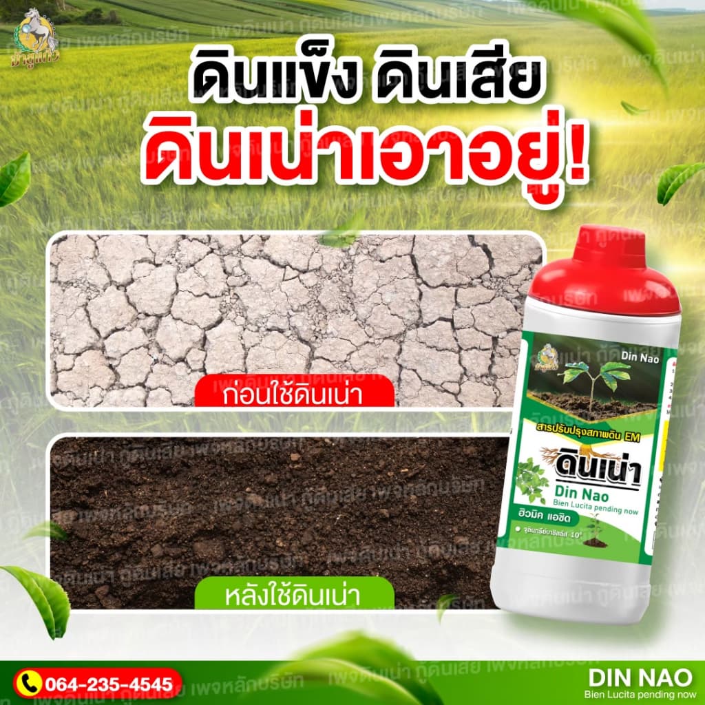 ดินเน่า บำรุงดิน ปรับดิน เติมสารอาหารให้ดิน ราก ใบ ดอก ผล ขนาด 1000 มล. รูปที่ 4