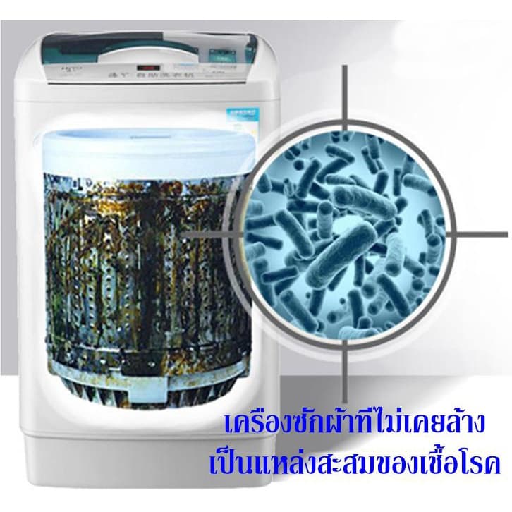 ของแท้% ถูกมาก ผงล้างเครื่องซักผ้า นำเข้าเอง ทำความสะอาดล้ำลึกไม่มีจุดตาย รูปที่ 6
