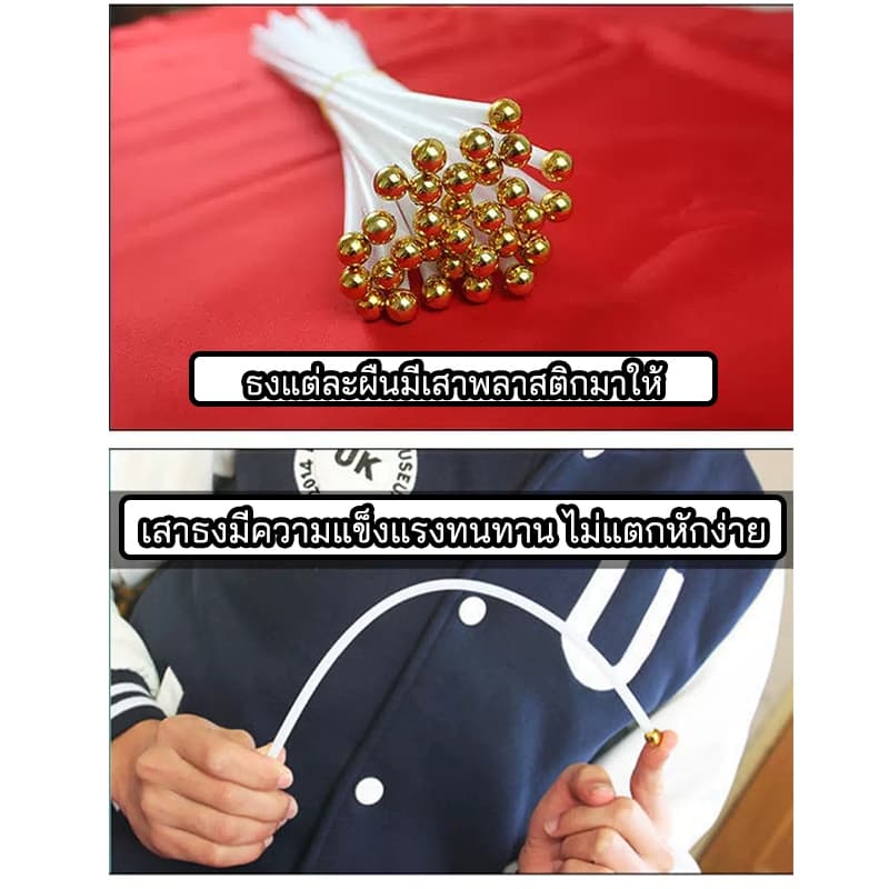 ธงราวรวมประเทศต่างๆ ธงชาติฟุตบอลโลก ขนาดเล็ก ธงชาติราว ธงนานาชาติ 23 ประเทศ พร้อมเสาธงชาติ 14x21 ซม รูปที่ 5