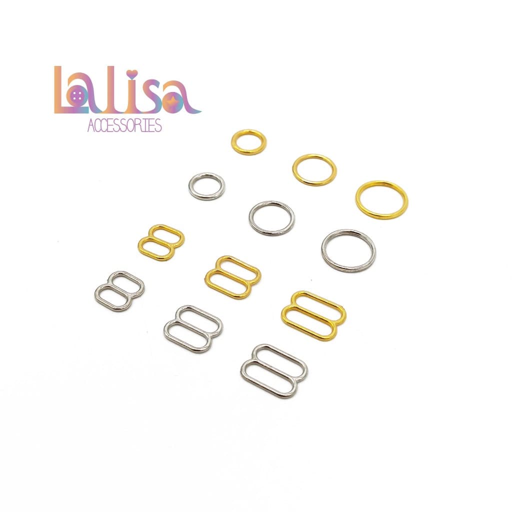 ตัวเลื่อนปรับสายเสื้อชั้นใน Bra Accessories แพค10ชิ้น รูปที่ 5