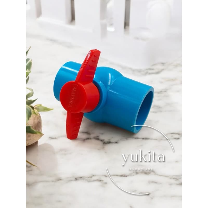 ขนาด 1/2 นิ้ว บอลวาล์วพีวีซี PVC อย่างดี เนื้อหนา รับแรงดันได้ถึง 150 psi บอลวาล์ว PVC รูปที่ 6