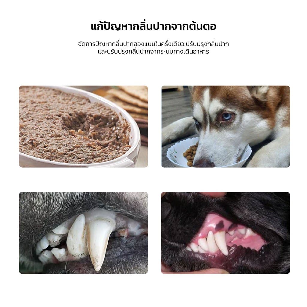 KUMOO PET น้ำยาบ้วนปาก สำหรับสัตว์เลี้ยง ลดคราบหินปูน ช่วยลดกลิ่นปาก รูปที่ 6
