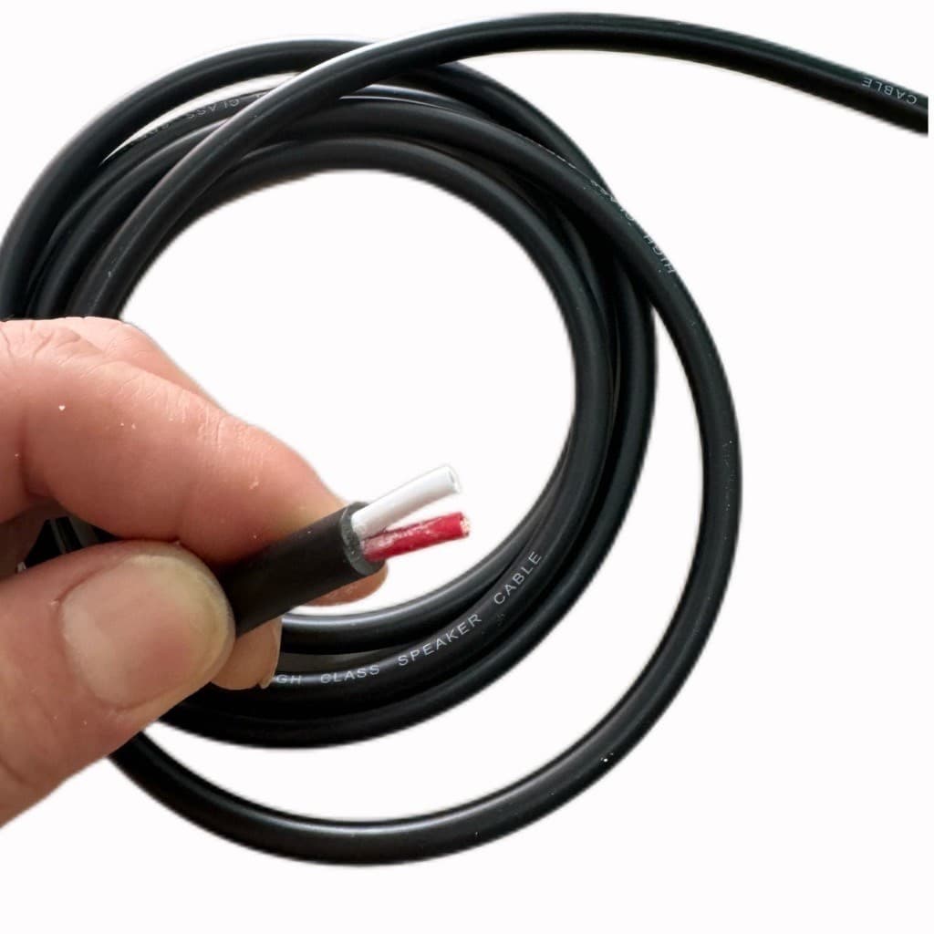 PT SHOP สายลำโพงกลมดำ 2x1.5mm Audio Speaker Cable สายลำโพงซับเบส100% รูปที่ 4