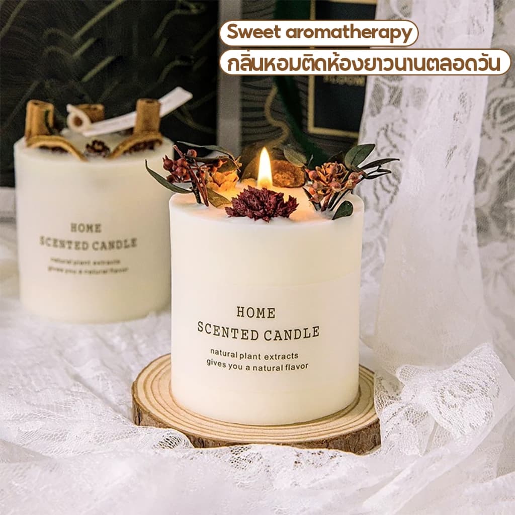 𝓫𝓪𝓫𝓲𝓮𝓶𝓲𝓵𝓭𝔂 เทียนหอม ของขวัญปีใหม่ กลิ่นฤดูกาล candle soy wax เทียนหอมอโรม่า กลิ่นดอกไม้ เทียนหอมสร้างบรรยากาศ รูปที่ 6