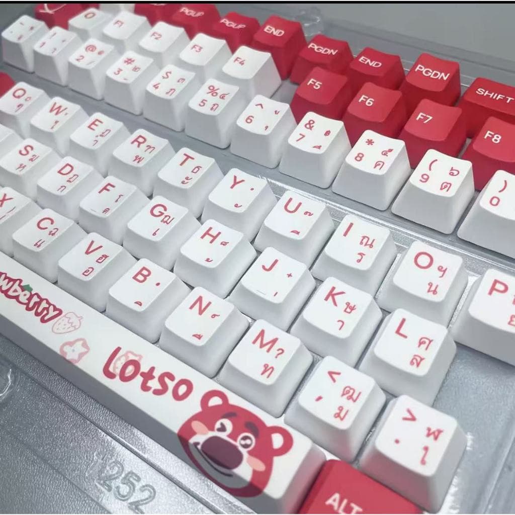 คีย์แคปชินจัง keycap ปุ่มกด129ชิ้น แบบถุงมี115คีย์ ชุดใหญ่ DIY ปรับแต่ง MOAสูง รูปที่ 6